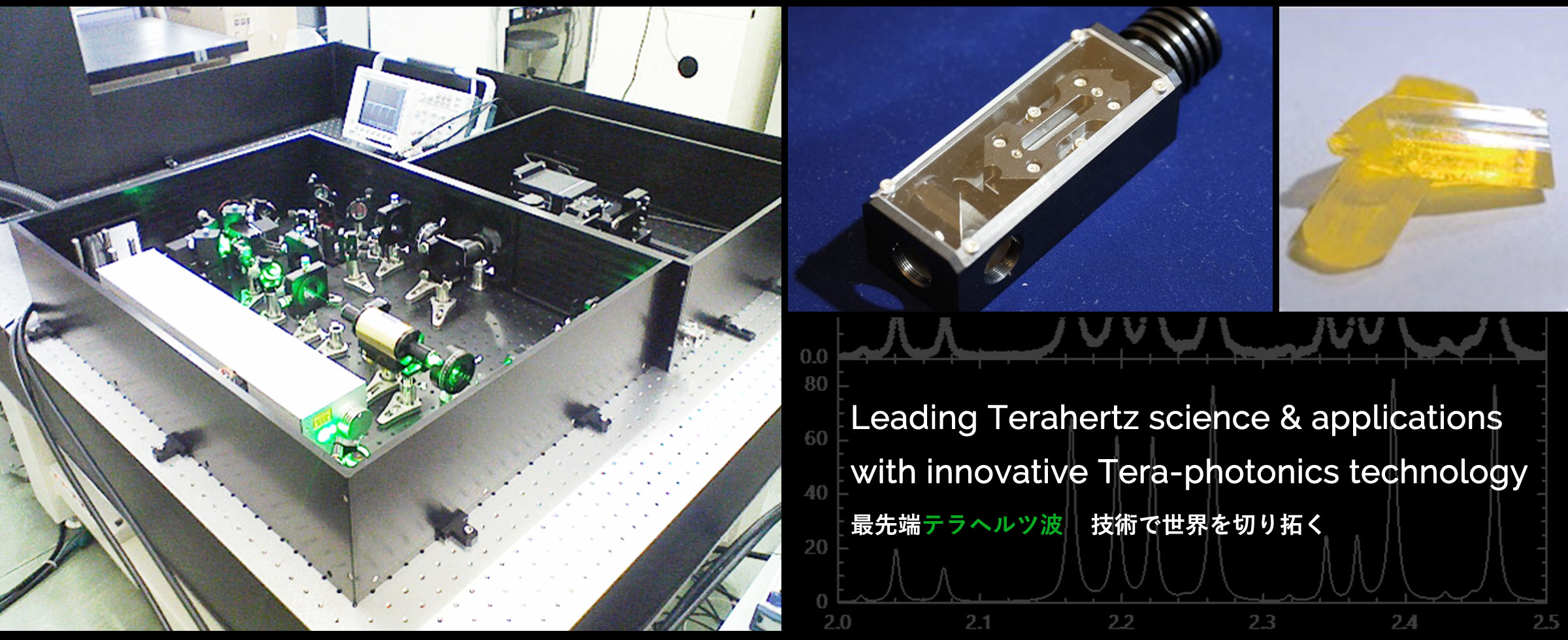 Leading Terahertz science & applications with innovative Tera-photonics technology 最先端テラヘルツ波技術で世界を切り拓く